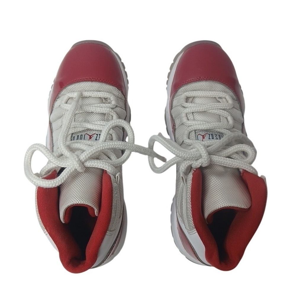 Jordan Air Jordan 11 Retro Cherry Kids 4Y White Red Patent Leather 378038-116 - Picture 5 of 11